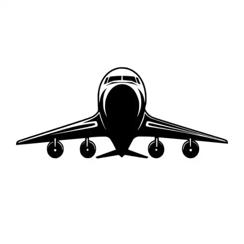 Airplane Silhouette SVG Design | SVG Files for Cricut & Print