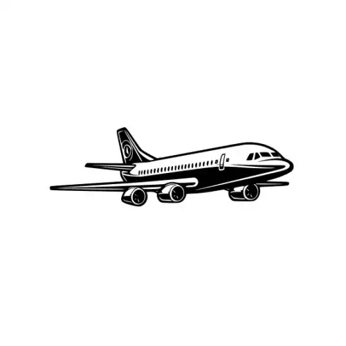 Airplane Silhouette SVG Design | SVG Files for Cricut & Print