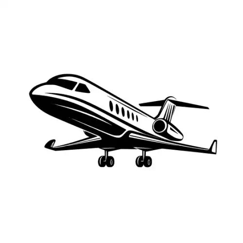 Airplane Silhouette SVG Design | SVG Files for Cricut & Print
