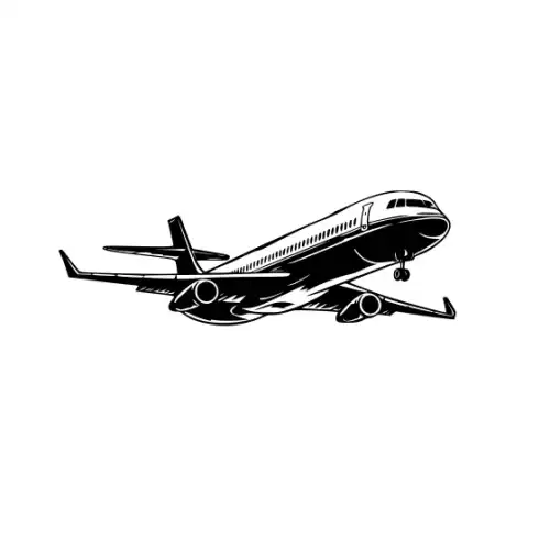 Airplane Silhouette SVG Design | SVG Files for Cricut & Print