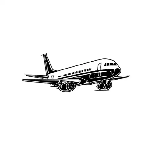 Airplane Silhouette SVG Design | SVG Files for Cricut & Print