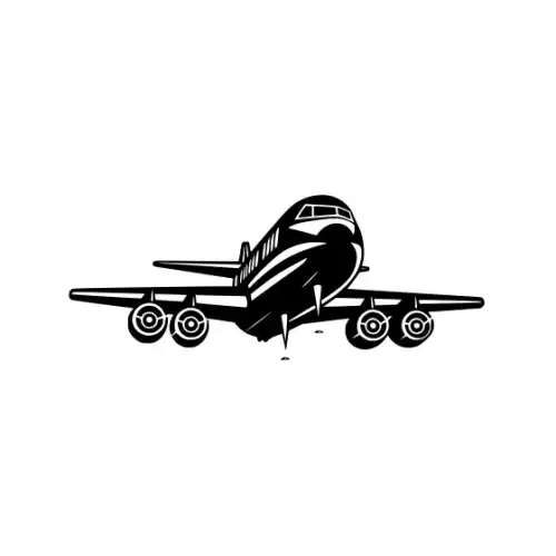 Airplane Silhouette SVG Design | SVG Files for Cricut & Print