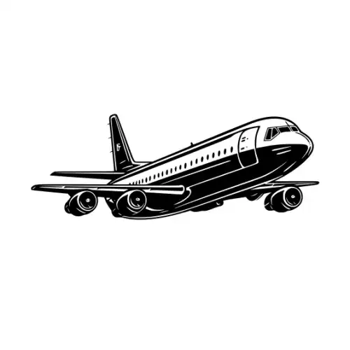 Airplane Silhouette SVG Design | SVG Files for Cricut & Print