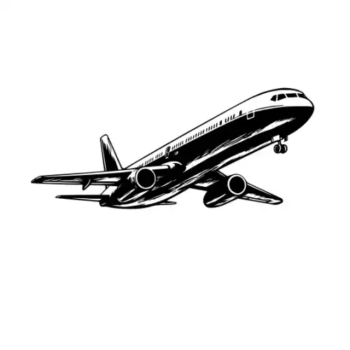Airplane Silhouette SVG Design | SVG Files for Cricut & Print