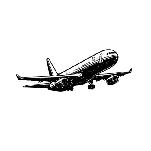 Airplane Silhouette SVG Design | SVG Files for Cricut & Print