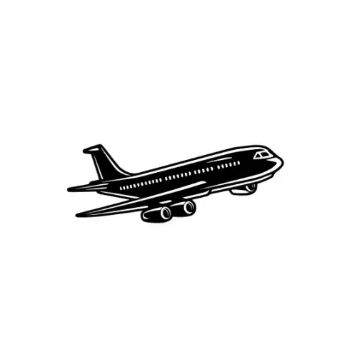 Airplane Silhouette SVG Design | SVG Files for Cricut & Print