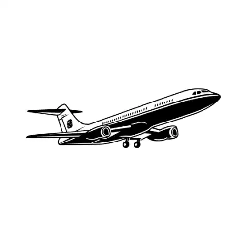 Airplane Silhouette SVG Design | SVG Files for Cricut & Print