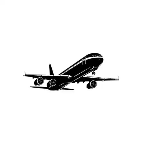 Airplane Silhouette SVG Design | SVG Files for Cricut & Print
