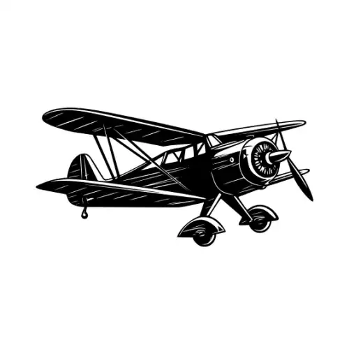 Airplane Silhouette SVG Design | SVG Files for Cricut & Print