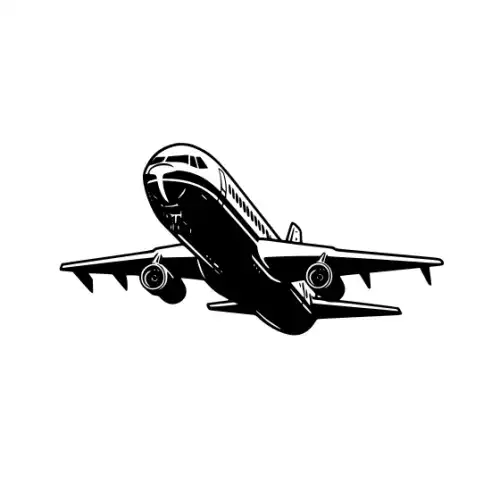 Airplane Silhouette SVG Design | SVG Files for Cricut & Print