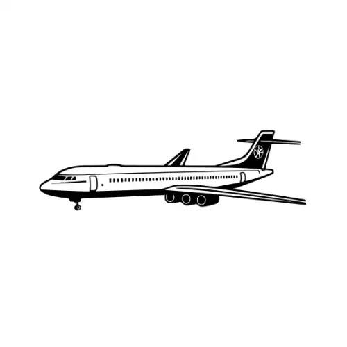 Airplane Silhouette SVG Design | SVG Files for Cricut & Print