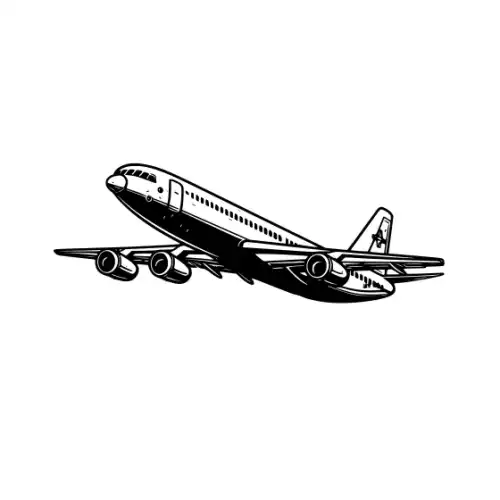 Airplane Silhouette SVG Design | SVG Files for Cricut & Print