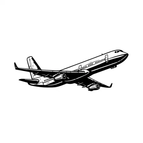 Airplane Silhouette SVG Design | SVG Files for Cricut & Print