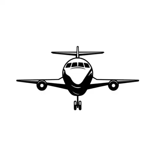 Airplane Silhouette SVG Design | SVG Files for Cricut & Print
