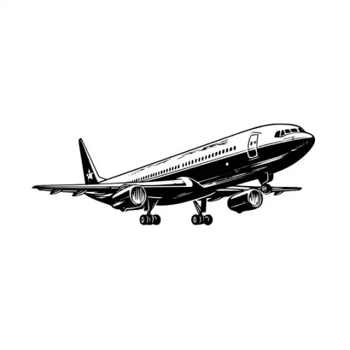 Airplane Silhouette SVG Design | SVG Files for Cricut & Print
