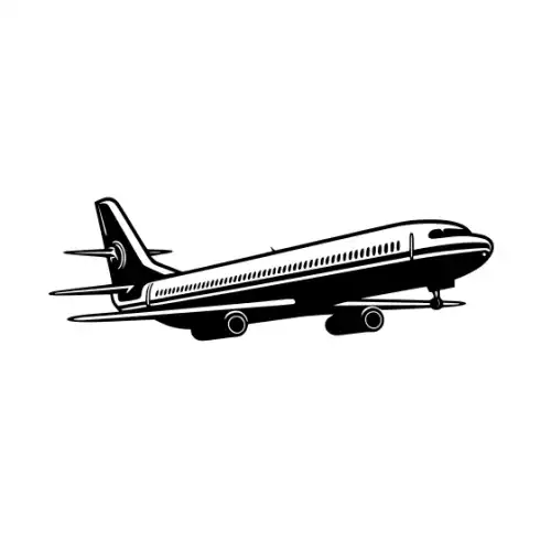 Airplane Silhouette SVG Design | SVG Files for Cricut & Print
