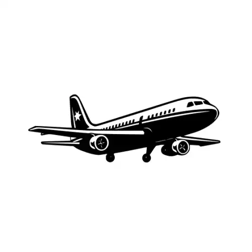 Airplane Silhouette SVG Design | SVG Files for Cricut & Print