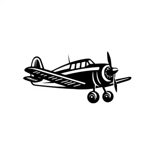 Airplane Silhouette SVG Design | SVG Files for Cricut & Print
