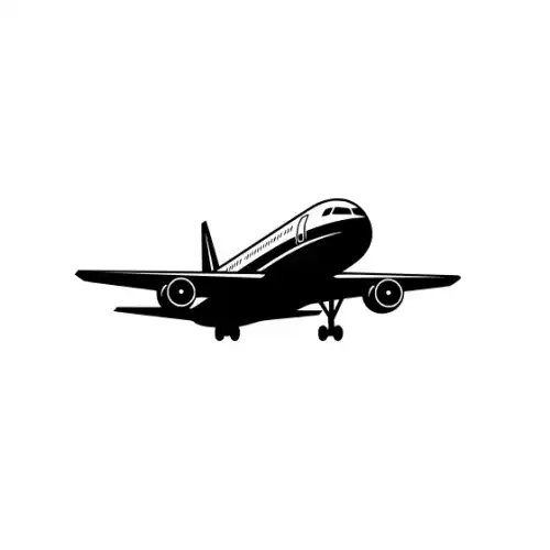 Airplane Silhouette SVG Design | SVG Files for Cricut & Print