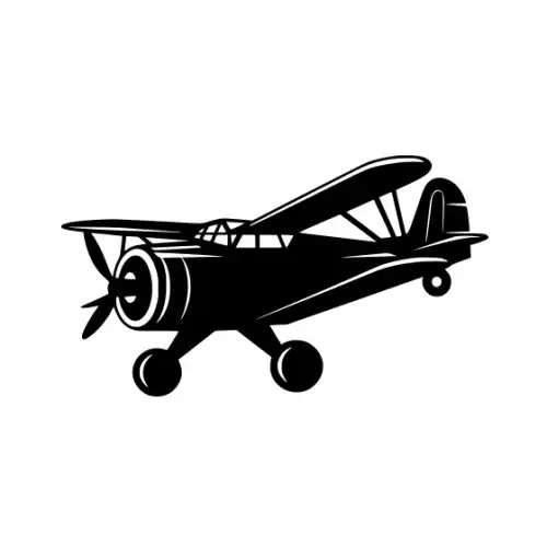 Airplane Silhouette SVG Design | SVG Files for Cricut & Print