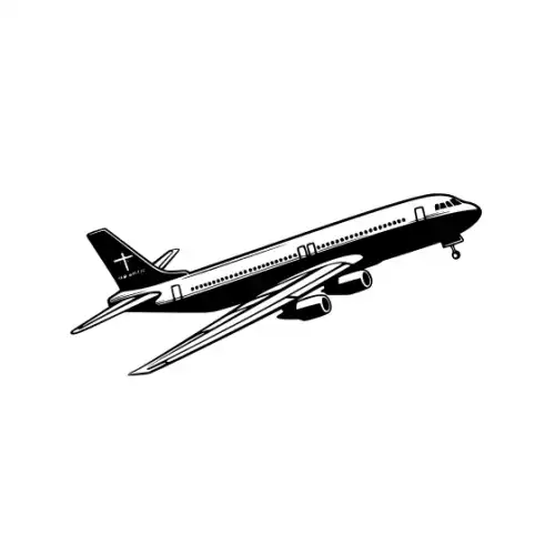 Airplane Silhouette SVG Design | SVG Files for Cricut & Print