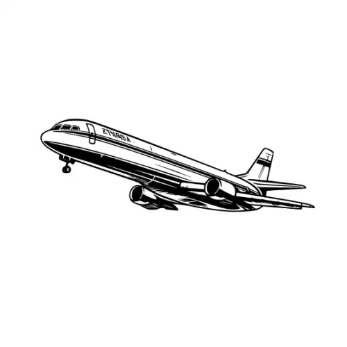 Airplane Silhouette SVG Design | SVG Files for Cricut & Print