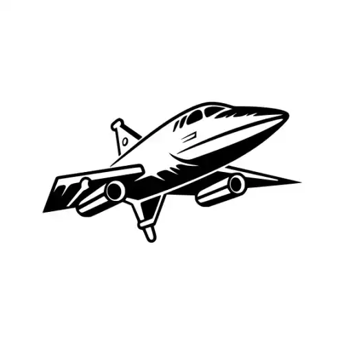 Airplane Silhouette SVG Design | SVG Files for Cricut & Print