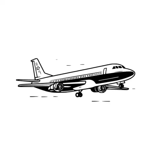 Airplane Silhouette SVG Design | SVG Files for Cricut & Print