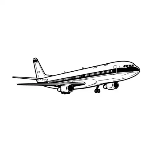 Airplane Silhouette SVG Design | SVG Files for Cricut & Print