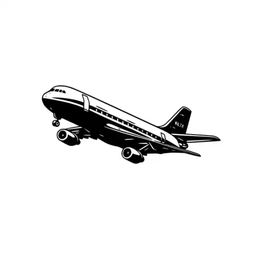 Airplane Silhouette SVG Design | SVG Files for Cricut & Print