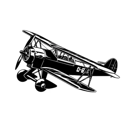 Airplane Silhouette SVG Design | SVG Files for Cricut & Print