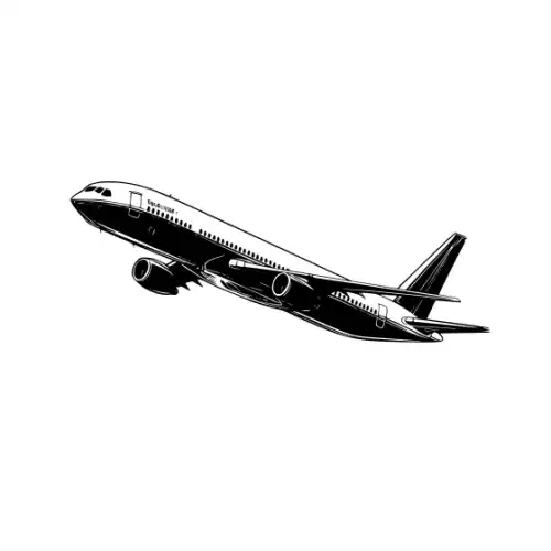 Airplane Silhouette SVG Design | SVG Files for Cricut & Print