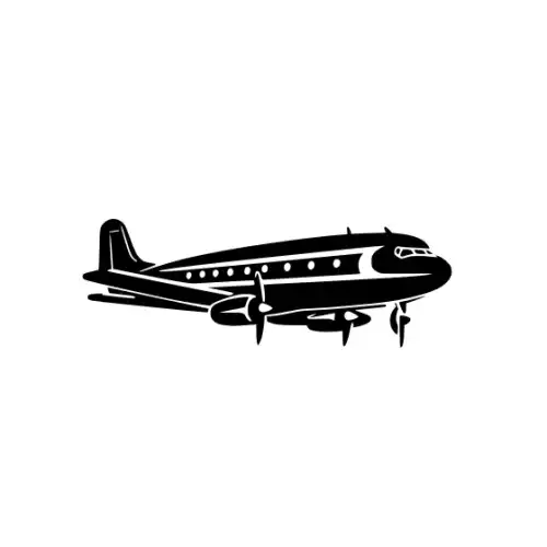 Airplane Silhouette SVG Design | SVG Files for Cricut & Print
