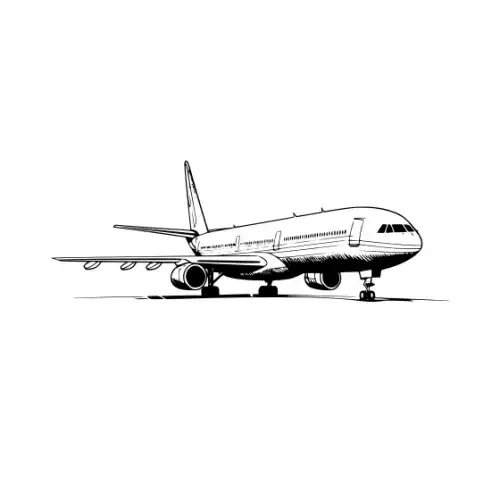Airplane Silhouette SVG Design | SVG Files for Cricut & Print