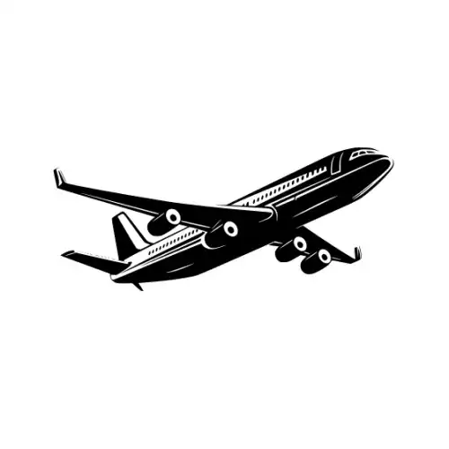 Airplane Silhouette SVG Design | SVG Files for Cricut & Print