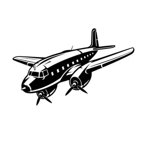 Airplane Silhouette SVG Design | SVG Files for Cricut & Print