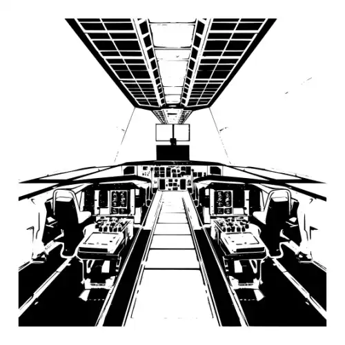 Airport Flight Terminal Silhouette SVG Design | SVG Files for Cricut & Print