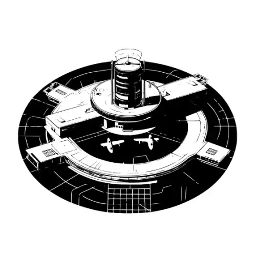 Airport Flight Terminal Silhouette SVG Design | SVG Files for Cricut & Print