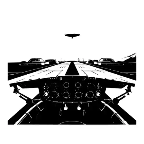 Airport Flight Terminal Silhouette SVG Design | SVG Files for Cricut & Print