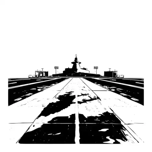 Airport Flight Terminal Silhouette SVG Design | SVG Files for Cricut & Print