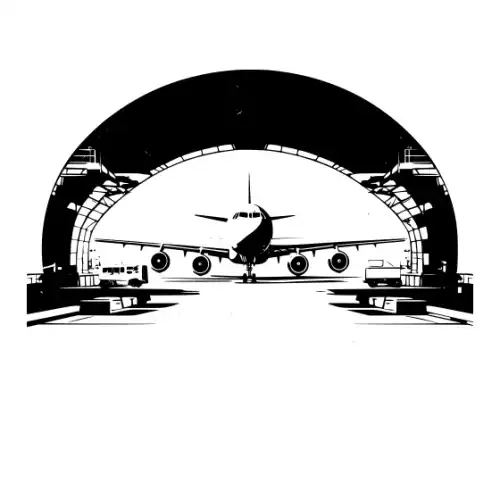 Airport Flight Terminal Silhouette SVG Design | SVG Files for Cricut & Print