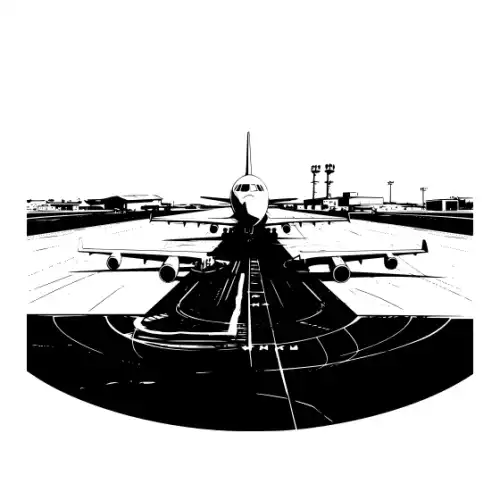 Airport Flight Terminal Silhouette SVG Design | SVG Files for Cricut & Print