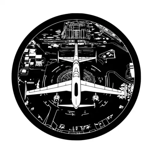 Airport Flight Terminal Silhouette SVG Design | SVG Files for Cricut & Print