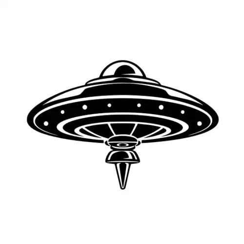 Alien Ufo Silhouette SVG Design | SVG Files for Cricut & Print