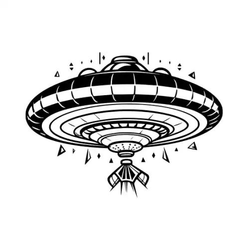 Alien Ufo Silhouette SVG Design | SVG Files for Cricut & Print