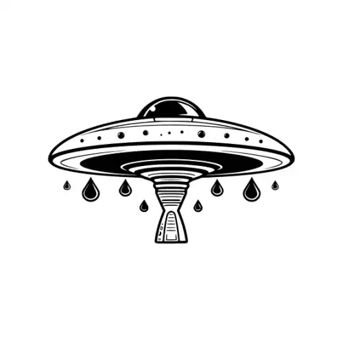 Alien Ufo Silhouette SVG Design | SVG Files for Cricut & Print