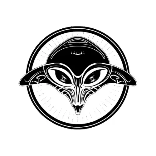Alien Ufo Silhouette SVG Design | SVG Files for Cricut & Print