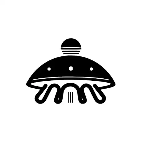 Alien Ufo Silhouette SVG Design | SVG Files for Cricut & Print