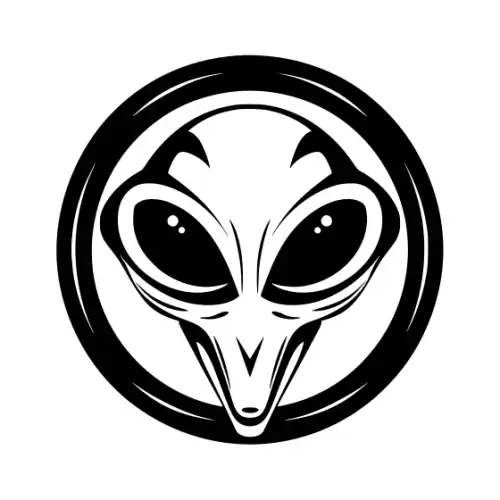 Alien Ufo Silhouette SVG Design | SVG Files for Cricut & Print