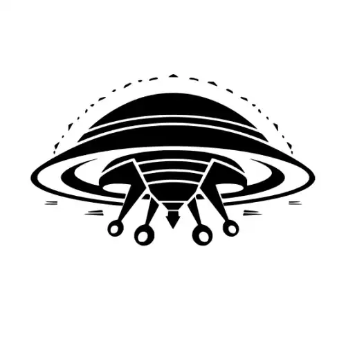 Alien Ufo Silhouette SVG Design | SVG Files for Cricut & Print